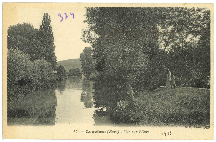 Louviers-Ville. Vue sur l'Eure.