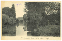 Louviers-Ville. Vue sur l'Eure.