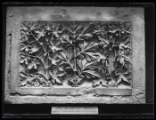 Panneau d'ornementation de la cathédrale de Reims (Marne).