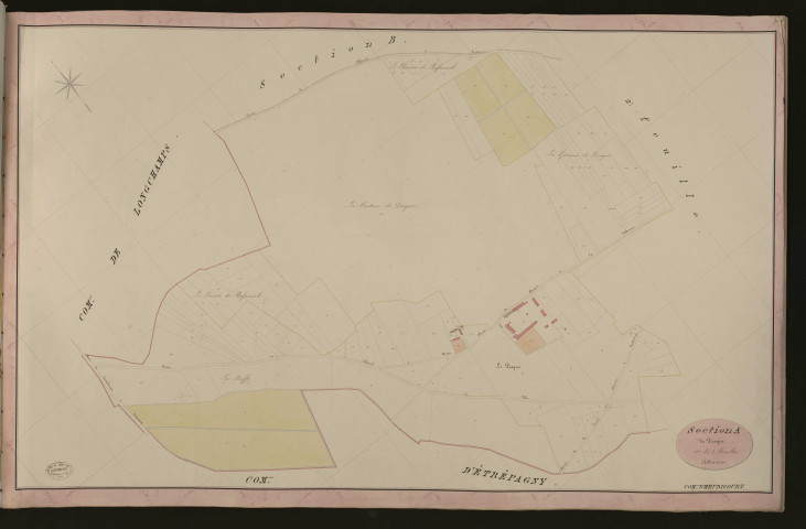 Heudicourt. Section A _ de Disque _ 1re de 3 Feuilles