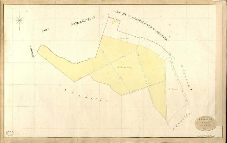Boulay-Morin (Le). Section A _ du Château _ 1re de 3 Feuilles