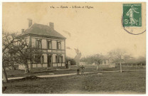Epieds. L'Ecole et l'Eglise.