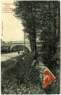 Charleval. Perspective sur l'Andelle et le Pont du Chemin de Fer.