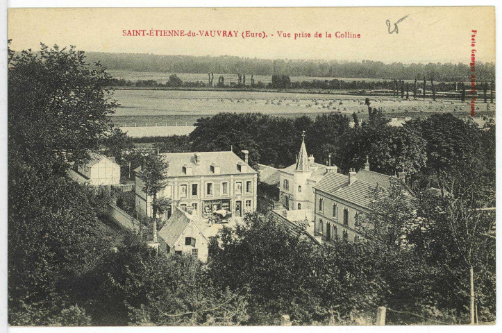 Saint-Etienne-du-Vauvray. Vue prise de la Colline.