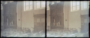 Tombeau à l'intérieur de l'église des Cordeliers de Nancy (Meurthe-et-Moselle).