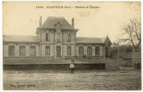 Claville. Mairie et Ecoles.