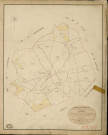 Corneuil. Tableau d'assemblage _ du Plan Parcellaire de la Commune de Corneuil _ Canton de Damville - Evreux - Eure. _ Terminé sur le Terrain le 25 Décembre 1839 , sous l'administration de M. de Monicault, Préfet _ M. Carbille, Maire _ sous la Direction de M. Garnier, Directeur des Contributions directes _ M. Le Fébure, Géomètre en Chef. _ Par M. Gérard, Géomètre de 1re classe.