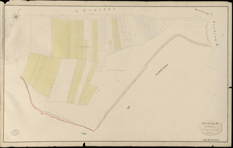 Neuilly. Section D _ des Riboudières _ 4e et dernière Feuille