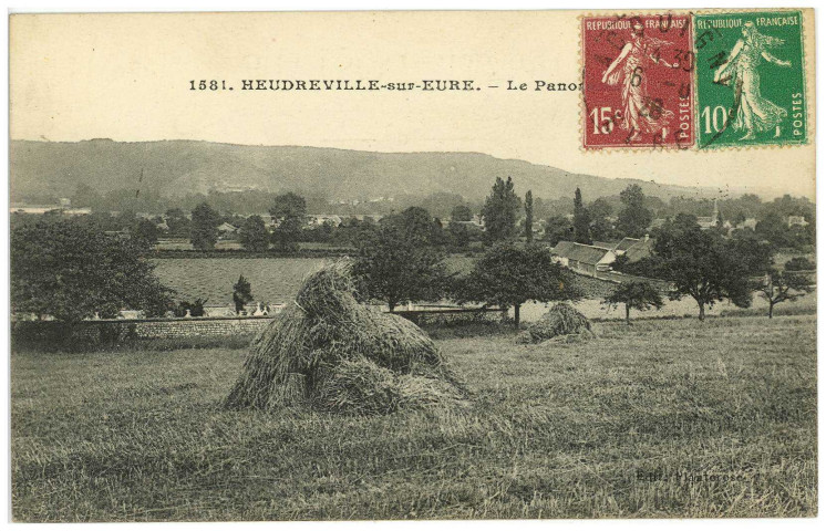 Heudreville-sur-Eure. Vue générale.