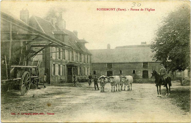 Boisemont. Ferme de l'Eglise.