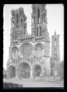 Façade ouest de la cathédrale Notre-Dame de Laon (Aisne).