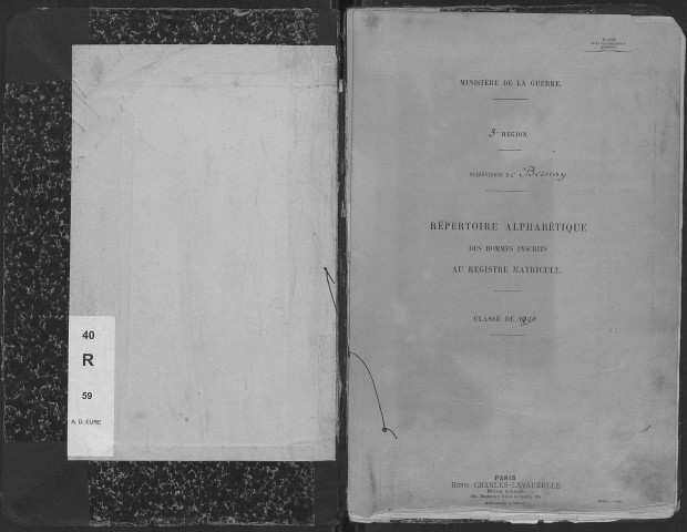 Bernay. Répertoire alphabétique (1894)