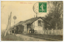 Pîtres. La Gare.