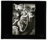 Musée du Louvre à Paris, tableau de Botticelli représentant une Vierge à l'enfant.