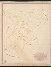 Cahaignes. Tableau d'assemblage du Plan Parcellaire de la Commune de Cahaignes. _ Canton d'Ecos - Andelys, Eure. _ Terminé sur le terrain le 31 septembre 1836, sous l'administration de M. A. Passy, Préfet - Debois dénements, Maire et sous la direction de M. Marel, Directeur des Contributions directes. _ - M. Le Fébure, Géomètre en Chef. _ Par M. Lenglet, Géomètre de 1re classe.