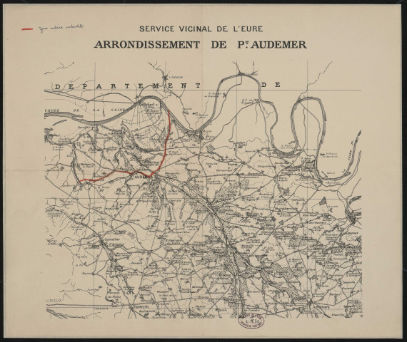 "Service vicinal de l'Eure. Arrondissement de Pont-Audemer".