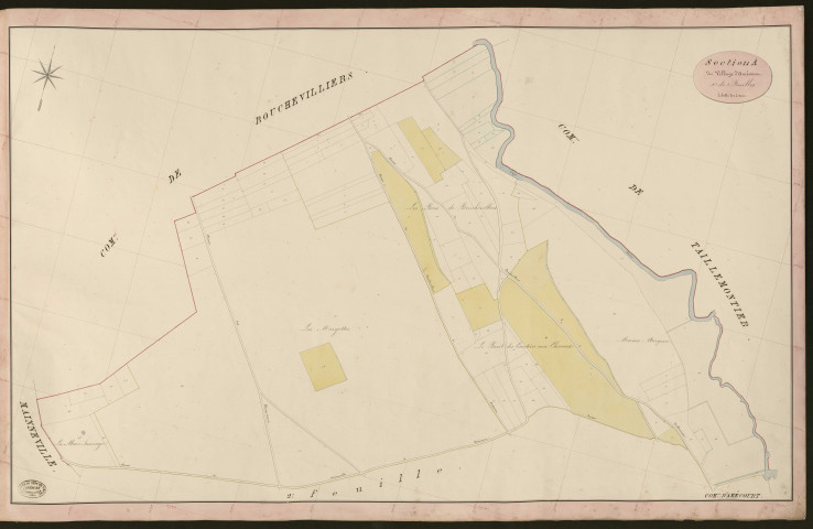 Amécourt. Section A _ du Village d'Amécourt _ 1re de 2 Feuilles