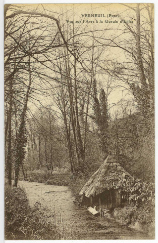 Verneuil-sur-Avre. Vue sur l'Avre à la Gueule d'Enfer.