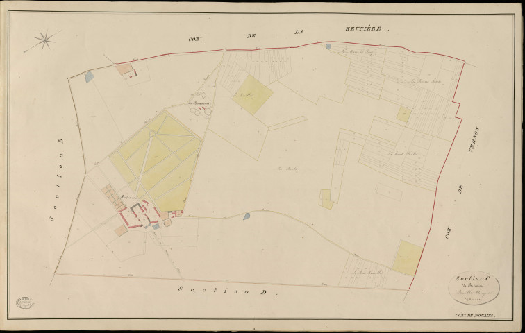 Douains. Section C _ de Brécourt _ Feuille Unique