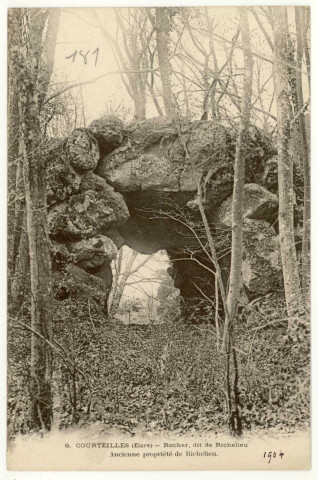 Courteilles. Rocher dit de Richelieu - Ancienne propriété de Richelieu.