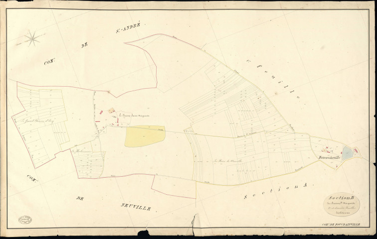 Foucrainville. Section B _ du Buisson Ste Marguerite _ 2e et dernière Feuille