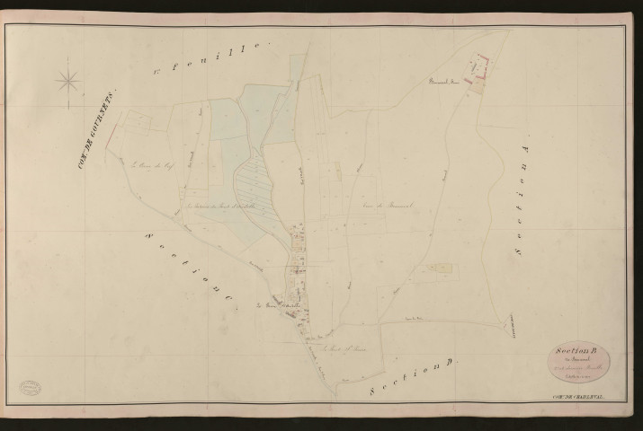 Charleval. Section B _ de Transières _ 2e et dernière Feuille