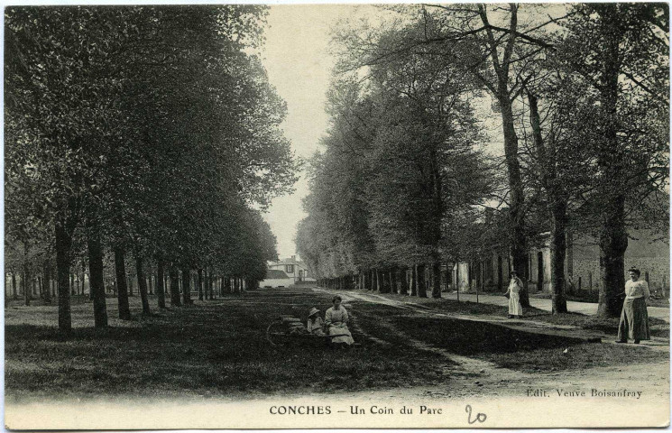 Conches-en-Ouche. Un coin du Parc.