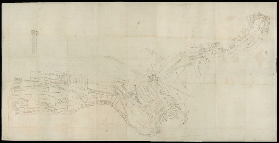 Saint-Cyr-la-Campagne - "Plan de la paroisse de Saint-Cir-la-Campagne remis aux archives par le citoyen Georges de Beaulieu Duparc". *
