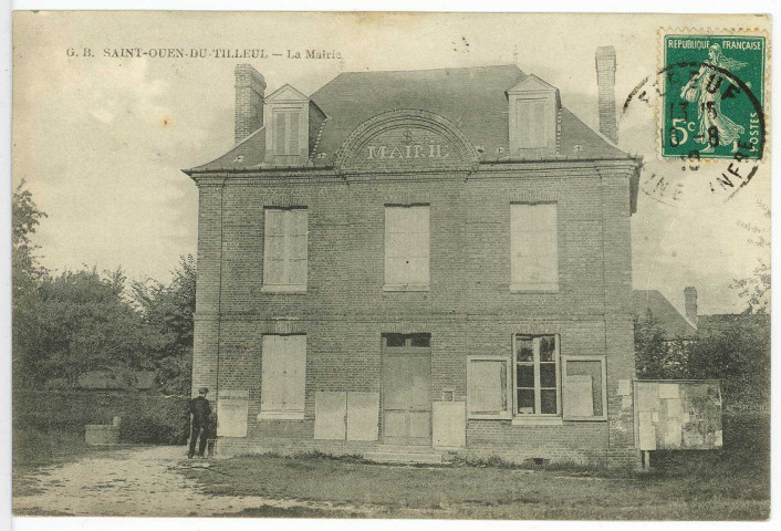 Saint-Ouen-du-Tilleul. La Mairie.