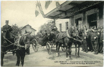 Andelys (Les). Inauguration du Monument Sellenik - Départ de la Gare du Cortège Ministèriel.