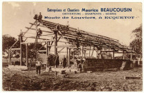 Ecquetot. Entreprises et Chantiers Maurice BEAUCOUSIN - Couverture-Charpente-Scierie-Route de Louviers à Ecquetot.