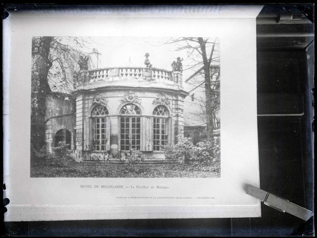 Pavillon de musique de l'hôtel de Bellegarde de Rouen (Seine-Maritime).
