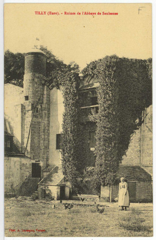 Tilly. Ruines de l'abbaye de Saulseuse - La Chapelle.