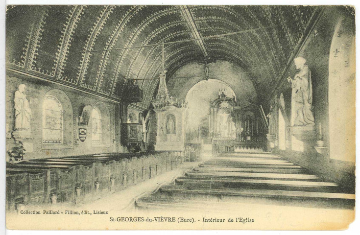 Saint-Georges-du-Vièvre. Intérieur de l'Eglise.