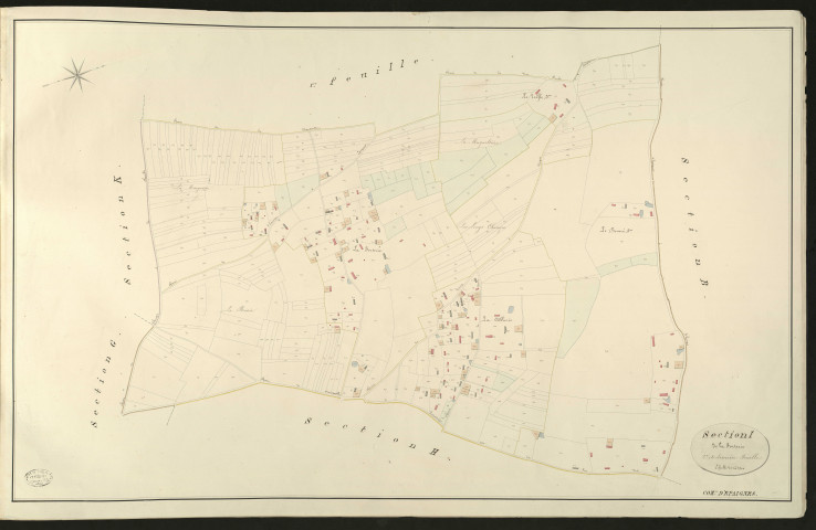 Epaignes. Section I _ de la Forterie _ 2e et dernière Feuille