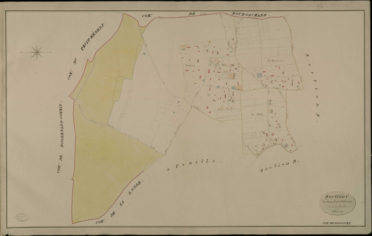 Bosgouet. Section C _ du Mesnil et de Malmain _ 1re de 2 Feuilles