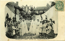 Courcelles-sur-Seine. Fête-Dieu 1907. - Reposoir du Sacré-Coeur.