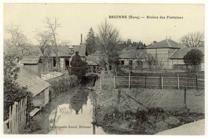 Brionne. Rivière des Fontaines.