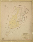 Hondouville. Tableau d'assemblage _ du Plan Parcellaire de la Commune d'Hondouville _ Canton de Louviers - Louviers - Eure. _ Terminé sur le Terrain le 19 Septembre 1845, sous l'administration de M. Zédé, Préfet _ M. Dupont, Maire _ et sous la Direction de M. Violas de Martigny, Directeur des Contributions directes _ M. Le Fébure, Géomètre en Chef. _ Par M. Lefebure, Géomètre de 1re classe.