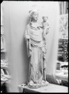Statue de Vierge à l'enfant de l'église Saint-Clair de Sancourt (Eure).