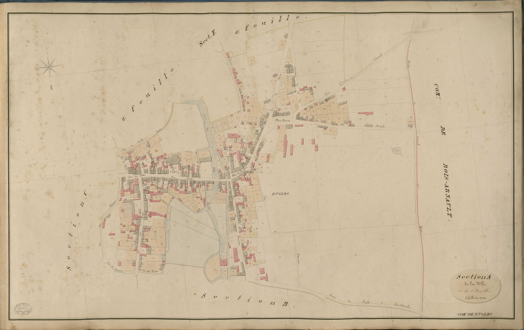 Rugles. Section A _ de la Ville _ 1re de 2 Feuilles