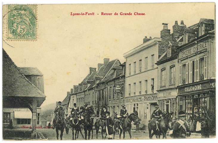 Lyons-la-Forêt. Retour de Grande Chasse.