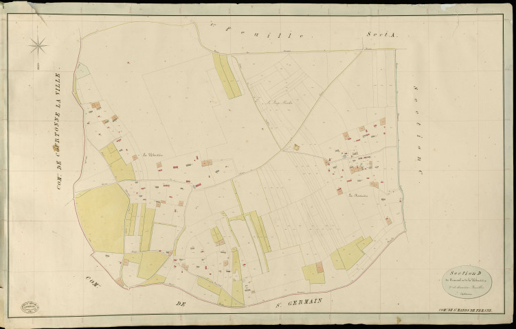 Saint-Mards-de-Fresne. Section D _ de Frauval et de la Thiboutière _ 2e et dernière Feuille