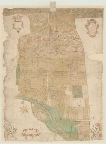 Ecardenville-sur-Eure - "Plan de la terre et seigneurie d'Ecardenville appartenant à Mr de Bimorel …". *