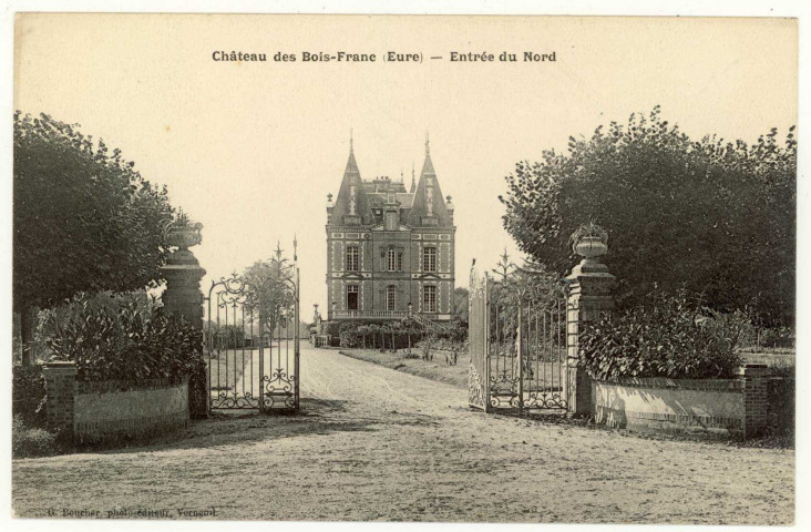 Barils (Les). Château des Bois-Francs. Entrée du Nord.