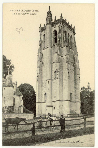 Bec-Hellouin (Le). La Tour (XVe siècle).