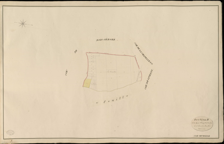 Vernon. Section B _ de l'Eglise de Vernonnet _ 6e et dernière Feuille