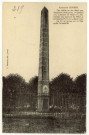 Epieds. La Pyramide d'Epieds - Cet Obélisque fut élevé par Napoléon Bonaparte, 1er Consul, à la mémoire de Henri IV. Victorieux des ennemis de l'Etat, à la bataille d'Ivry, le 14 mars 1590 - Le Roi se reposa en ce lieu après la Bataille.