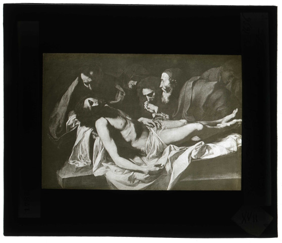 Musée du Louvre de Paris, tableau de Ribera « la Mise au tombeau ».