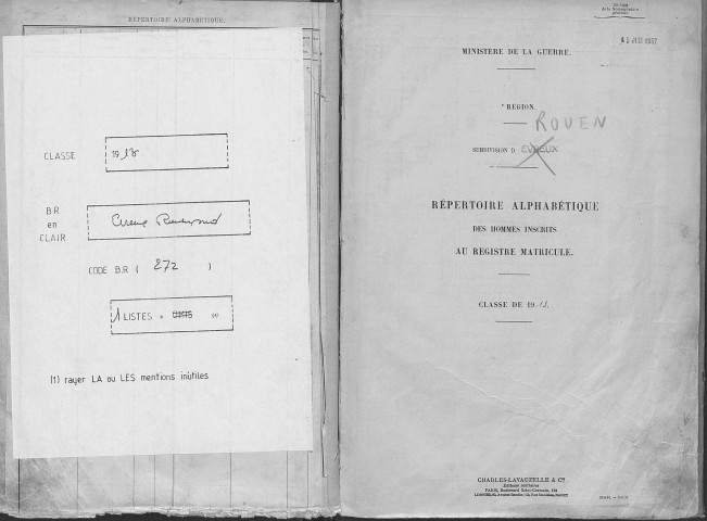 Rouen sud. Répertoire alphabétique (1913)